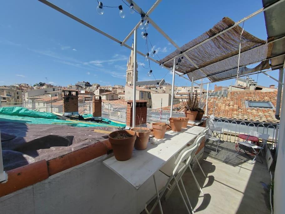 Апартаменты Superbe T3 Terrasse Avec Vue Centre Historique Монпелье Экстерьер фото